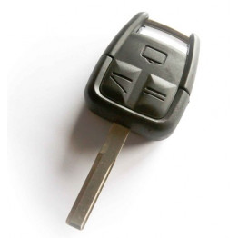 Vauxhall OPEL Vectra Astra Zafira 3 button Remote Key Fob Shell + Blank Blade HU43