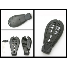 Chrysler Jeep Dodge Replacement 6 Button Fob Remote Key case/shell + blank blade