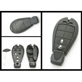 Chrysler Jeep Dodge Replacement 2 Button Fob Remote Key case/shell + blank blade