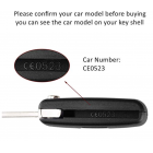 Peugeot 1007 4 Button Remote Key Fob Case