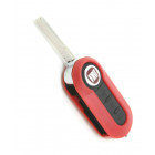 fits Fiat 500 Panda Punto Bravo ABARTH 595 3 button Remote Key FOB case RED