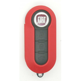 fits Fiat 500 Panda Punto Bravo ABARTH 595 3 button Remote Key FOB case RED
