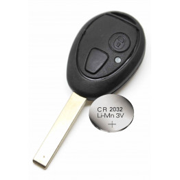 Rover 75 MG ZT Replacement 2 Button Remote Key FOB Shell/Case + Battery CR2032