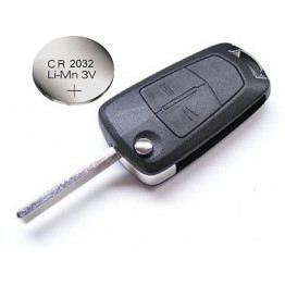 Vauxhall Opel Corsa D Astra Vectra Zafira 2 Button Remote Key + battery