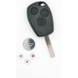 Renault Clio III Master Kangoo II Modus 3 Button Remote Key Repair Refurbish Kit