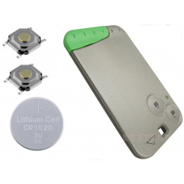 Renault Laguna 2 Button Remote key card Repair Refurbishment Kit