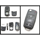 SKODA Replacement 3 Button Remote Key FOB shell case with uncut blade