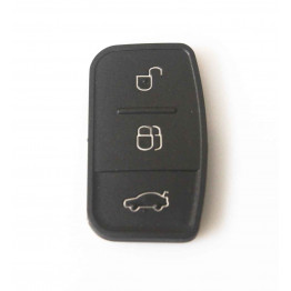 Ford New Focus Mondeo C-Max S Remote Key FOB Pad 3 Button Rubber replacement